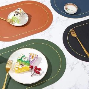 테이블 식탁 식사 매트 클래식 타 양면 원형