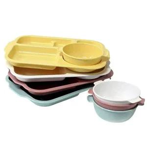 [셀러에이드]심플 어린이 식판 급식 유치원 아동 배식판 화이트