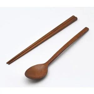 [셀러에이드]옻칠 수저세트 나무 수저 젓가락 숟가락 세트 1벌