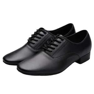 남성용 라틴 가죽 댄스화 스포츠 사교댄스화 댄스구두
