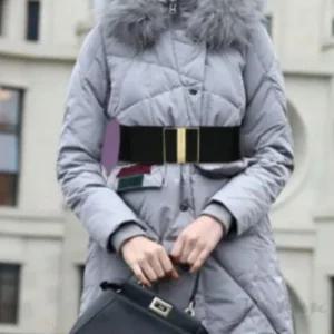 여성 밴딩 밴드 스판 버클 원피스 벨트 정장 허리띠 (WFK8HQI)