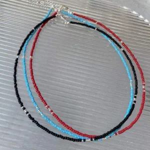 [콩심팥심]핸드메이드 비즈목걸이 초커 목걸이 사계절 레이어드