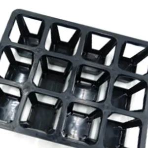 사각 화분 정리 트레이 12구 플라스틱 식물 바구니 배수 구멍 활동 (WFK8P8F)