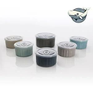 아름다운 디자인 식탁용 도자기 찬통 주방