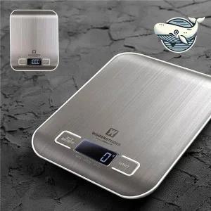 스타일리시 주방용 전자 저울 스테인리스 재질