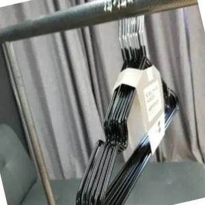 논슬립 의류걸이 블랙 드레스룸 정리용품 파티션 멀티 옷걸이 (WFK8SSG)