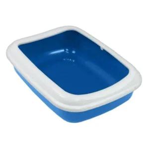 [셀러에이드]고양이 사각 평판 화장실 블루 Junior 1P 배변통 박스