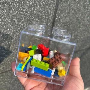 [셀러에이드]투명 아크릴 큐브 저금통 미니 돈통 수납 보관함