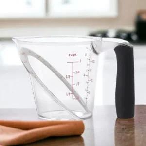 위에서보는사선계량컵앵글플라스틱비커250ml