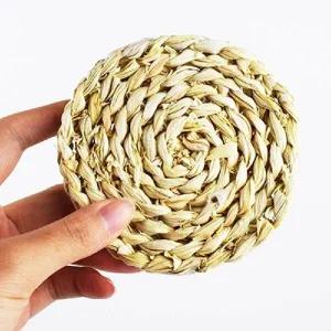 [셀러에이드]라탄컵홀더 원형 코스터 컵받침홀더 찻잔받침대 장식