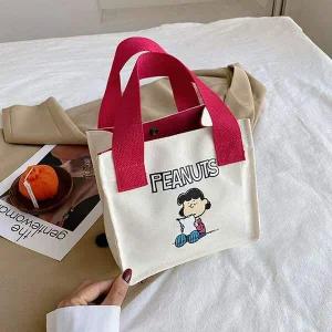 [콩심팥심]스누피 데일리백 쇼퍼백 도트백 캔버스 여성 숄