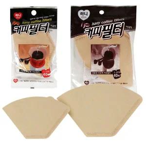 [셀러에이드]B하니 연한 커피색 여과지 거름종이 필터 2종