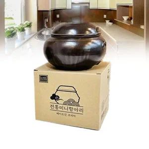 [셀러에이드]장독대 단지 소금 옹기 장독 전통 미니 항아리 5호 항아리뚜껑