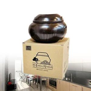 [셀러에이드]장독대 단지 소금 옹기 장독 전통 미니 항아리 4호 항아리뚜껑