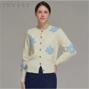 [인베스트] 큐빅 플라워 나염 가디건_IN5W1KC4641