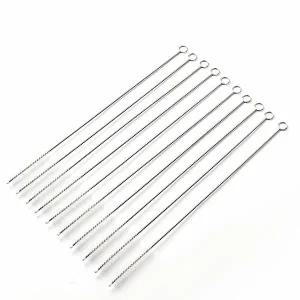 빨대 세척솔 10p 26cm 틈새솔 스텐 쿨병 유리컵