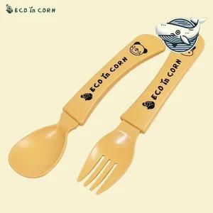 아기 옥수수 스푼포크 유치원 어린이 식기