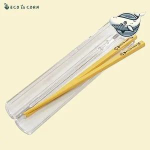 아기 식사 용기 실리콘 젓가락과 케이스 포함