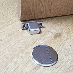 무타공 방문자석 도어스토퍼 실버 방문고정