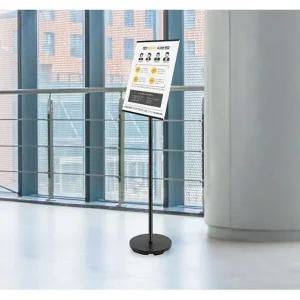 철재 스탠드꽂이 입간판 알림판 메뉴 A3 검정 A4772