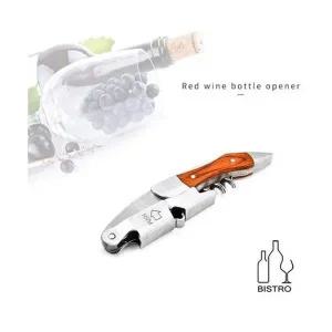 원목손잡이 2단 와인오프너 가죽케이스포함 모과나무