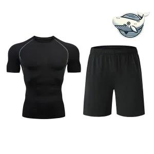 남성 캐주얼 트레이닝복 스포츠 반팔 반바지 남자헬스복