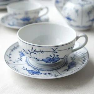 [셀러에이드]독일 고급 블룸 도자기 커피잔 1P 홈카페 브런치 찻잔 홈카페커피잔