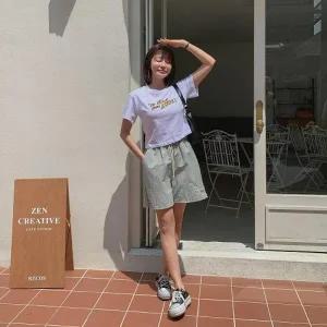 [다잇템] 여자 필기체 크로쉐 4부 나일론 고무줄 키치무드 반바지_23328521_588872