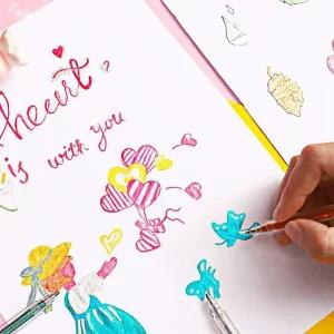 [셀러에이드]필기구 젤펜 다이어리펜 1.0mm 컬러펜 데코펜 메탈젤펜 글리터펜