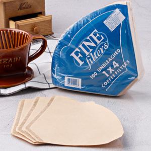 파인 천연펄프 핸드드립 커피 여과지 종이 필터 1x4