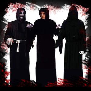 수도사복 종교사제복 검은악마 귀신 검정후드 저승사자 공포체험 귀신의집 방탈출 할로윈 담력 연극