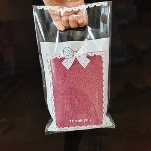 PP투명 리본 비닐쇼핑백/비닐봉투/타올봉투/100장