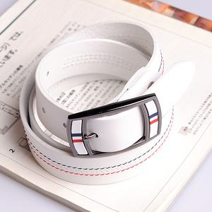 이태리통가죽 남자 골프벨트 삼선 스티치 가죽 허리띠