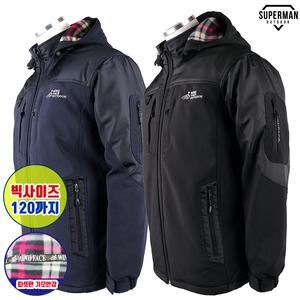 슈퍼맨아웃도어 겨울_윈드D기모점퍼 아웃도어 작업복 등산복 남성 기모 점퍼 자켓 바람막이