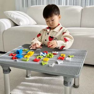 집콕놀이 6in1 블럭테이블 유아교구책상 레고호환 테이블 