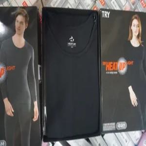 TRY 히트업 라이트 남자여자 상하 얇은 내복 세트 국산 90 - 110 호 히트업라이트 갱수네 트라이 기능성 짱