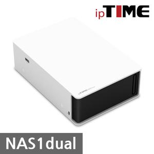 ipTIME NAS1 dual 1Bay SATA NAS Server / 3.5인치, 2.5인치 S-ATA ll HDD 장착 가능 / HDD 미탑재