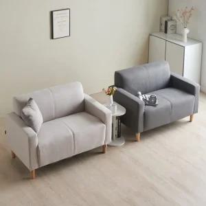 에보니아 이브 2인용 쇼파 패브릭 인조가죽 / 2인 미니 소파 원룸 자취방 가성비 카페