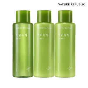 [네이처리퍼블릭] 어린녹차 순한 토너1개+에멀전 2개