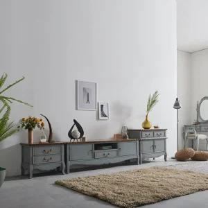 [무료배송] 클래식 엔틱가구 빈티지엔틱 보나끄 샤인 그레이 거실장 세트