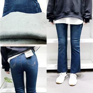 [103st] 융 기모 부츠컷 밴딩 하이웨스트 청바지 (빅사이즈 S-3XL)