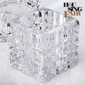 유리 캔들 홀더 사각 큐빅 물방울 티라이트