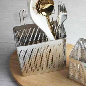 로얄스타 심플키친 스텐펀칭 사각 수저통(SK-035)