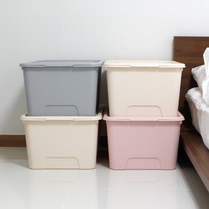 대용량 대형 파스텔 리빙박스 수납정리함 90L 2개
