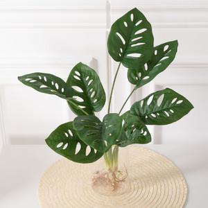 몬스테라 조화 녹색 식물 9대 프리 뿌리 56cm 조경 인테리어 장식 소품 인조 잎사귀 나뭇잎