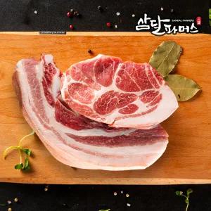 [롯데백화점]다온에프앤씨 [삼달파머스]냉장 제주 흑돼지 오겹살 500g+목살500g /스킨포장