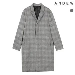 [앤듀]남성 체크 코트(O191CT140P)