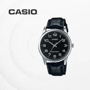카시오 CASIO 남성 남자 가죽 손목시계 패션 커플시계 MTP-V001L-1B