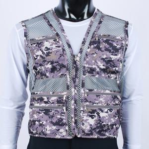 남자 여름 작업조끼 단체복 등산복 일상복 무지 얼룩무늬 망사조끼 밀리터리 MHWF-1