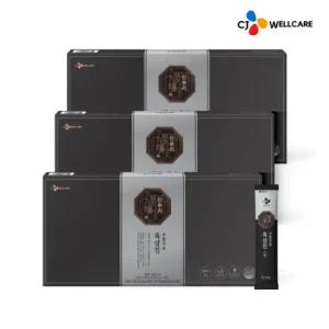 [CJ공식] 한뿌리 구증구포 흑삼진 스틱 3박스/3개월분